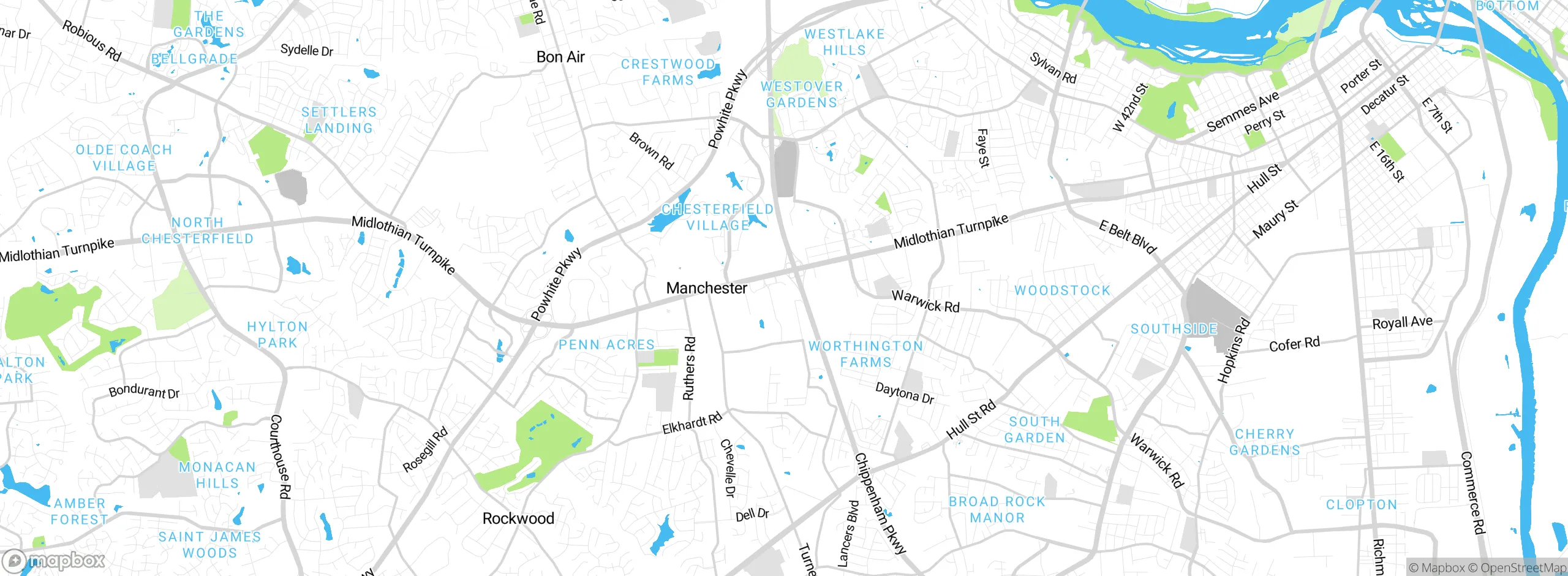 Map showing approximate location