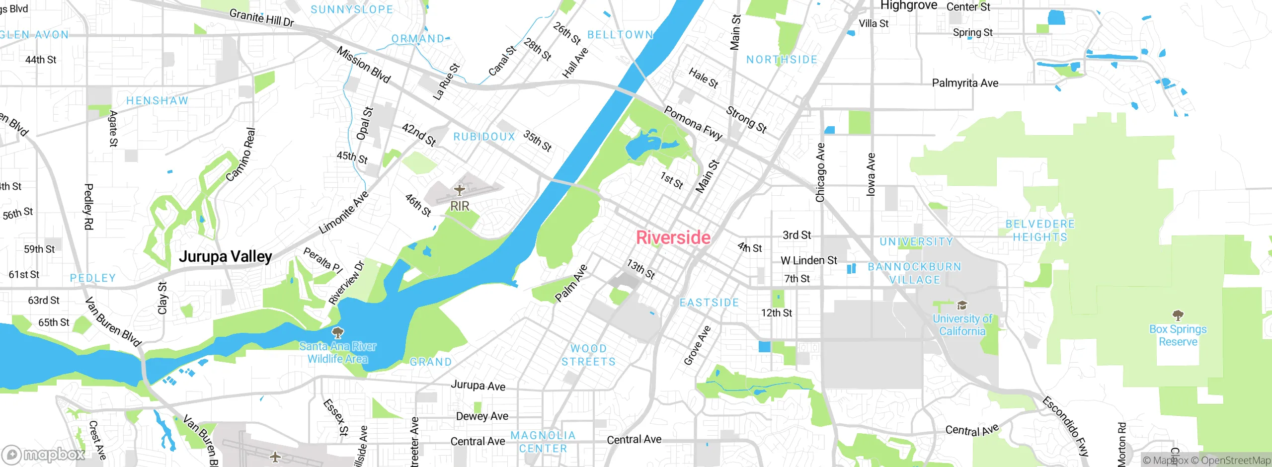 Map showing approximate location