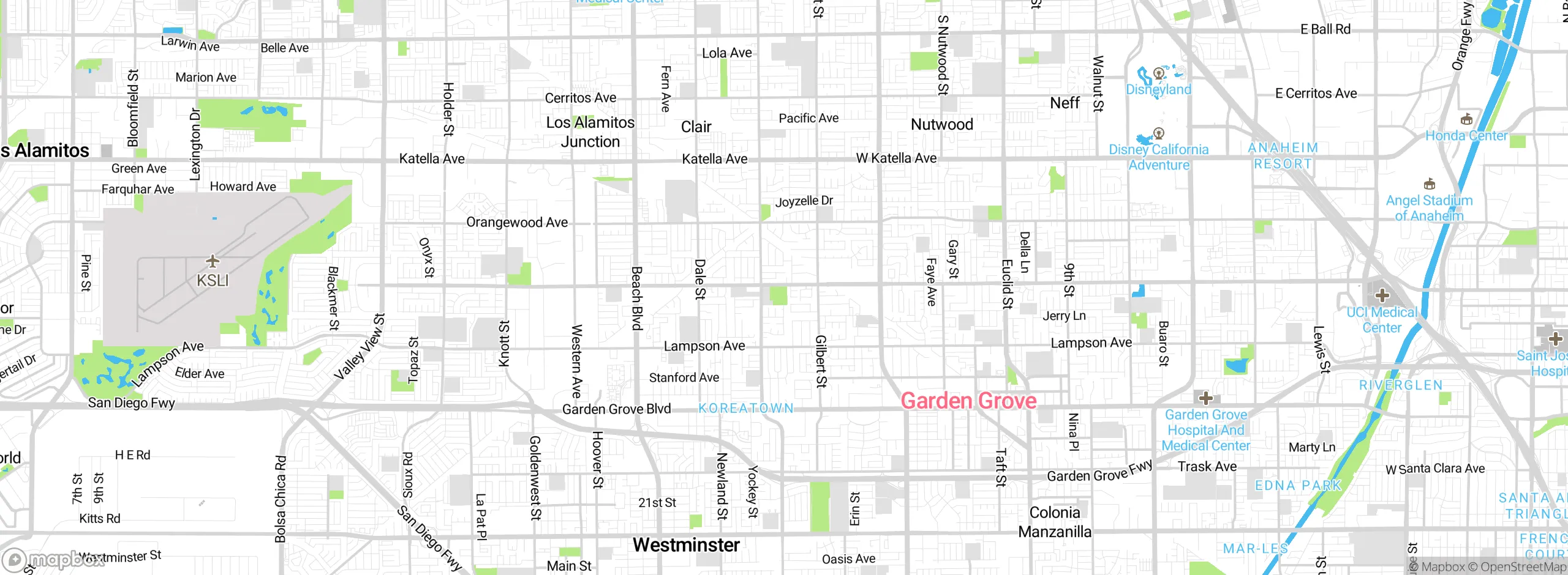 Map showing approximate location