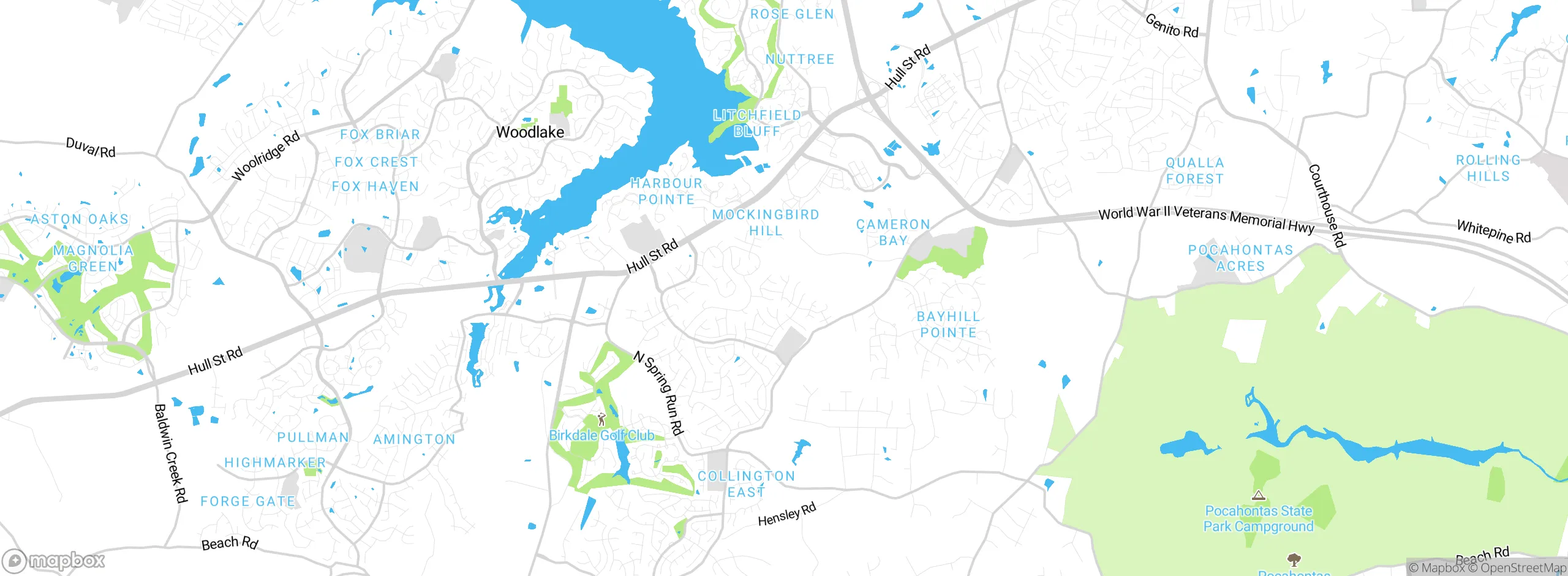 Map showing approximate location