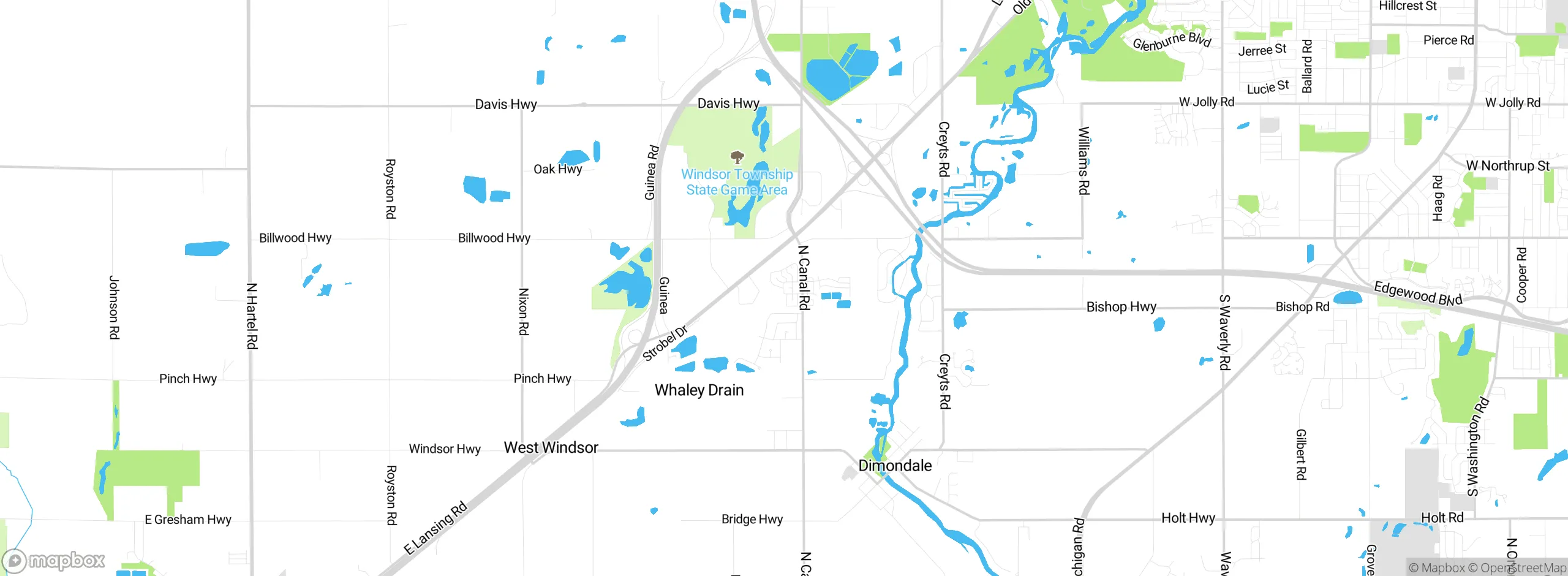 Map showing approximate location