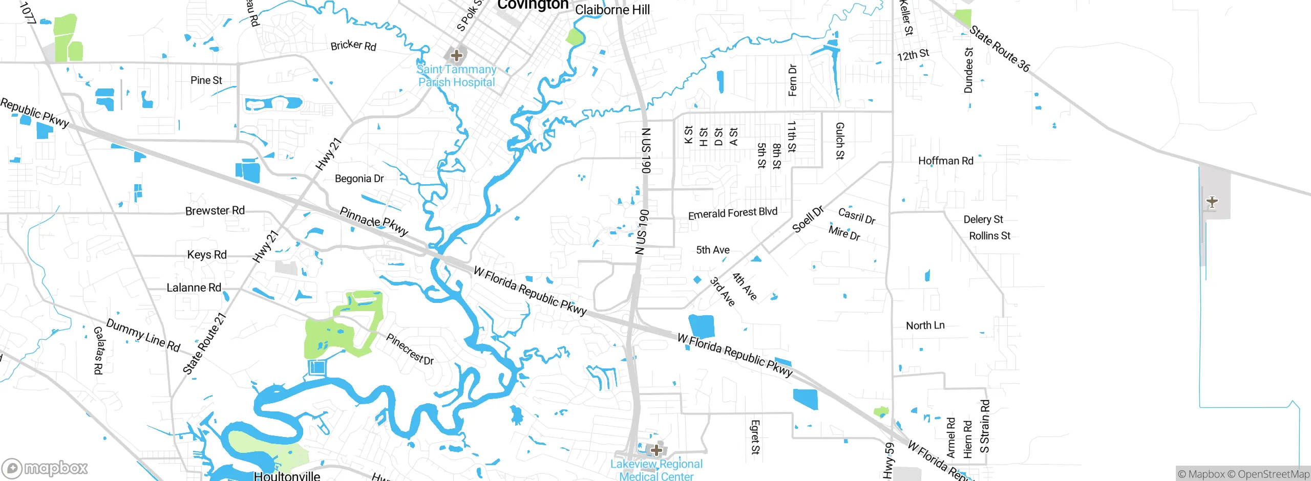 Map showing approximate location