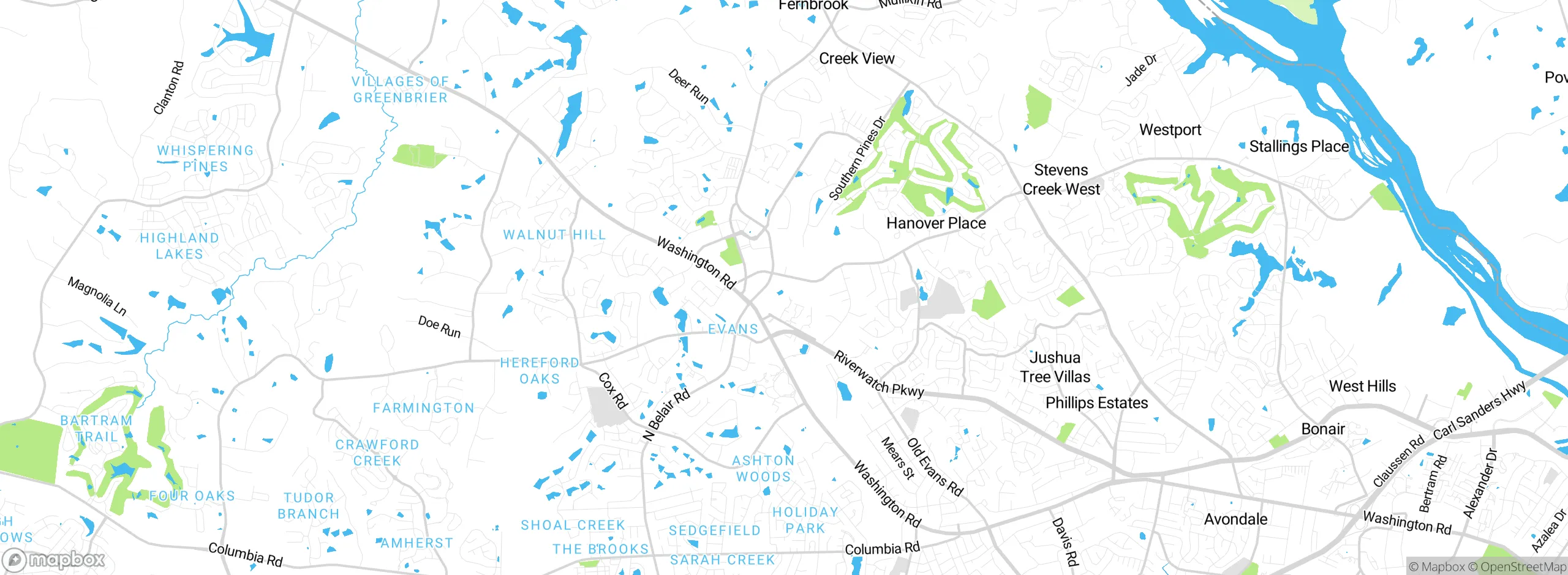 Map showing approximate location