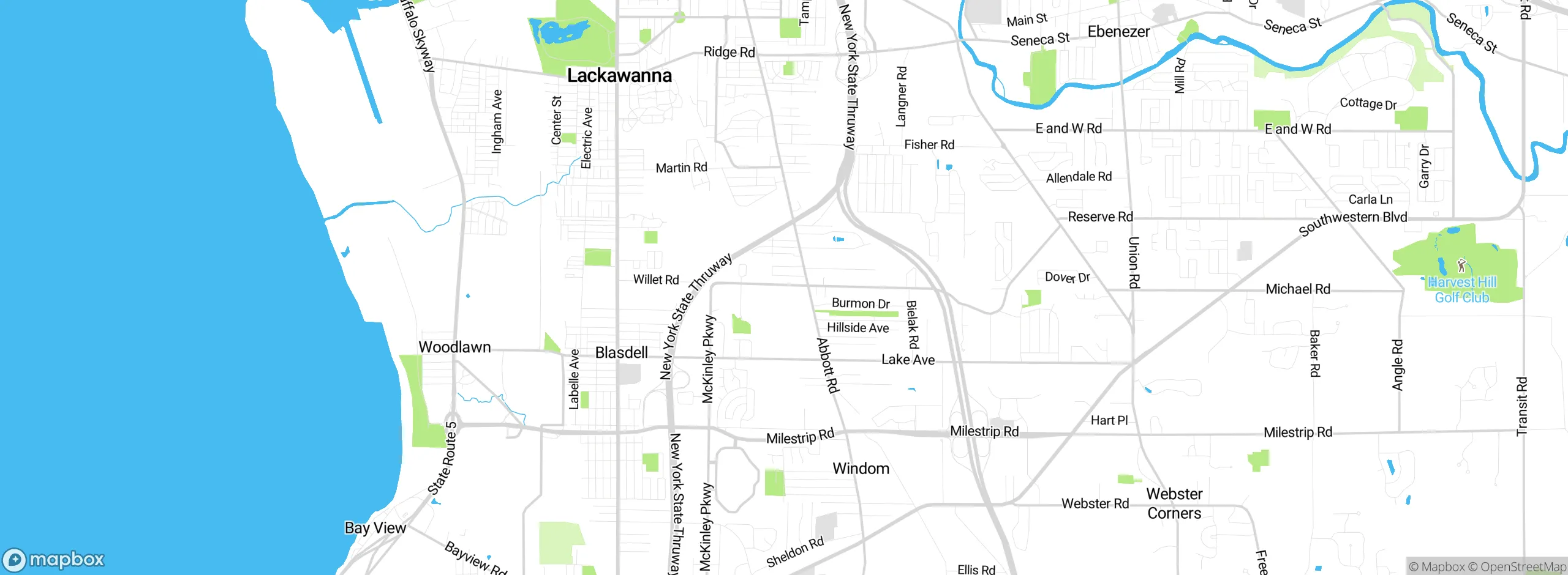 Map showing approximate location