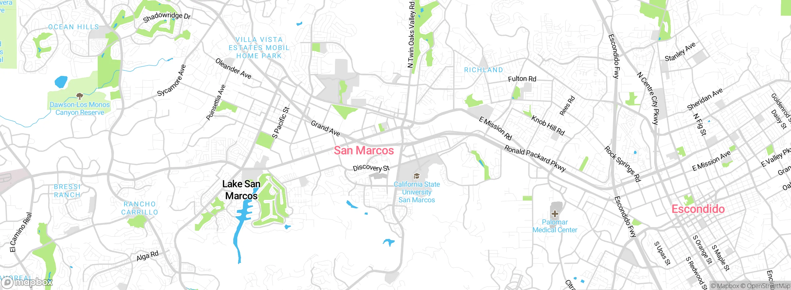 Map showing approximate location