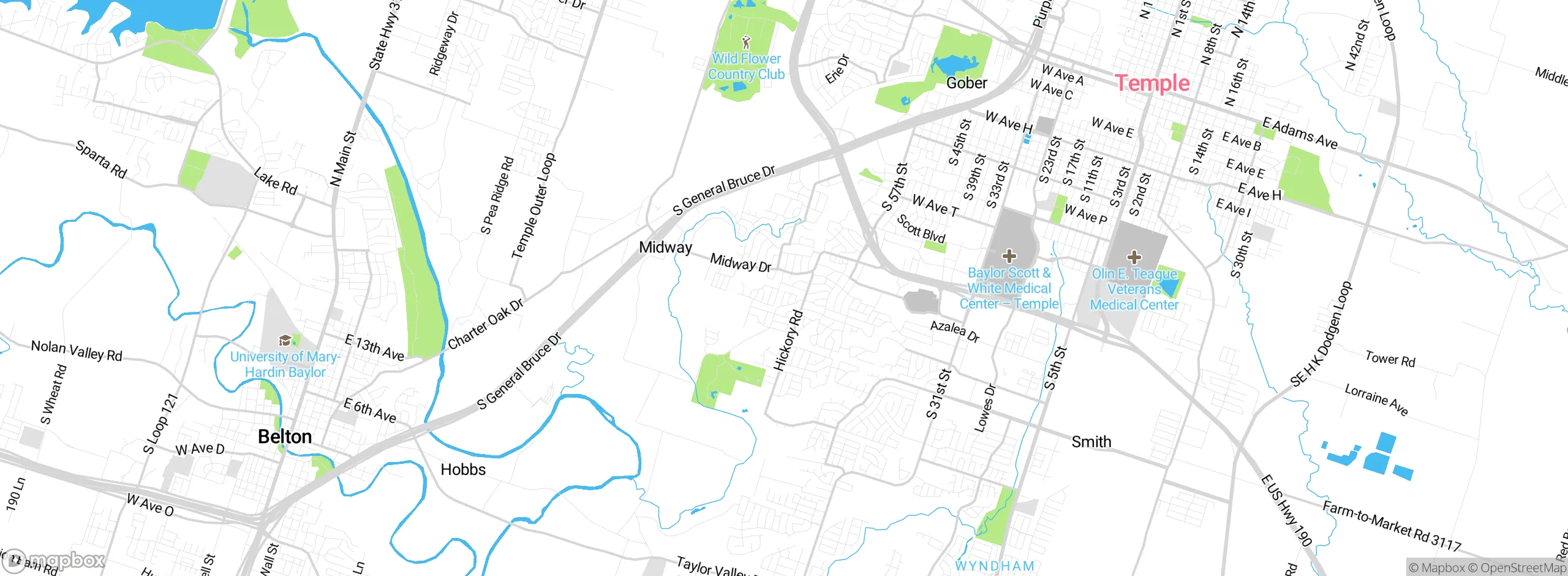 Map showing approximate location
