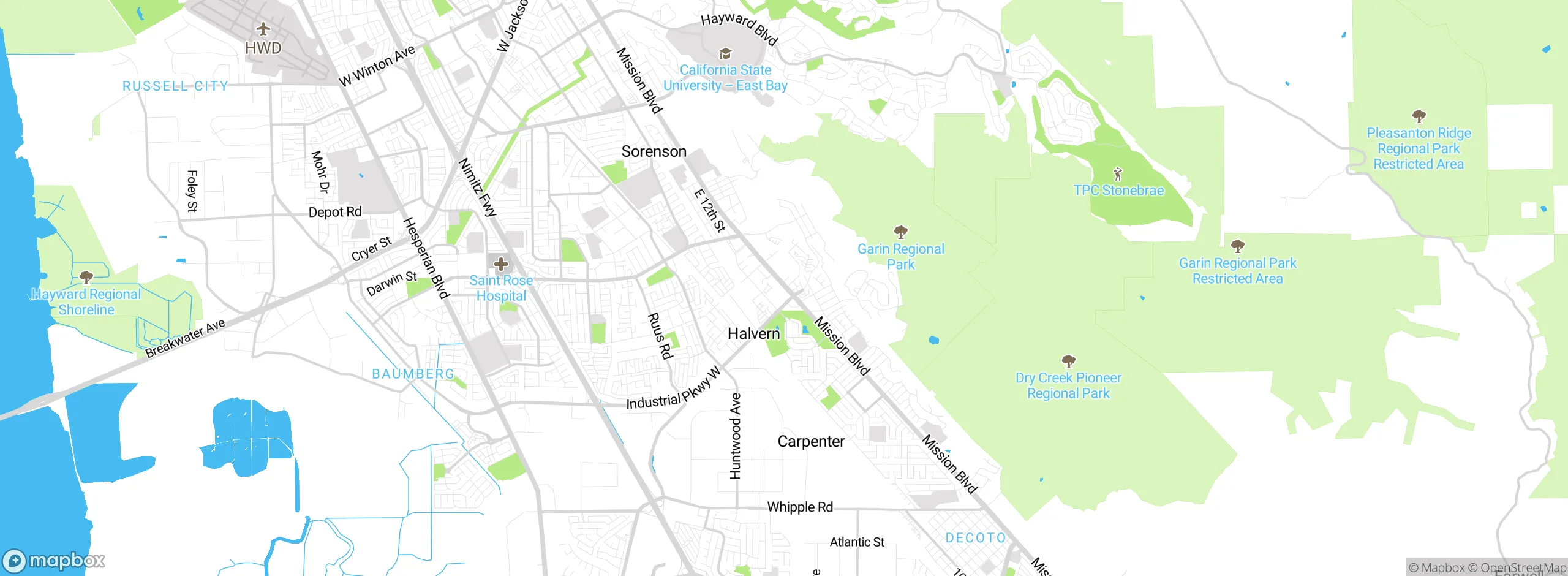 Map showing approximate location