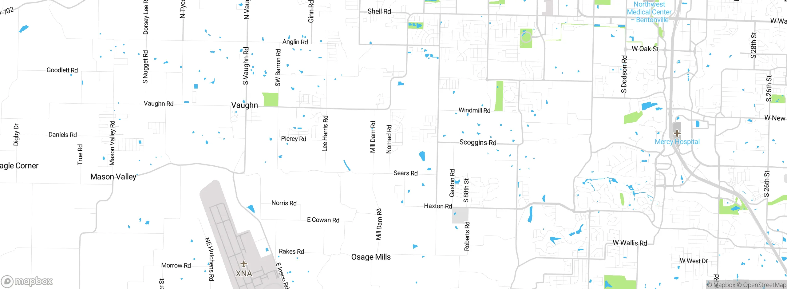 Map showing approximate location
