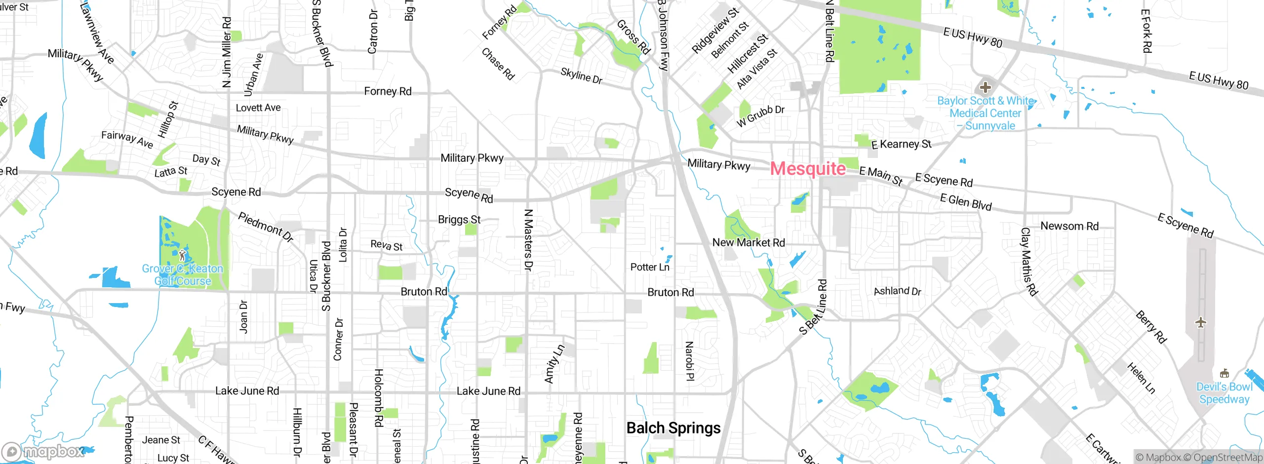Map showing approximate location