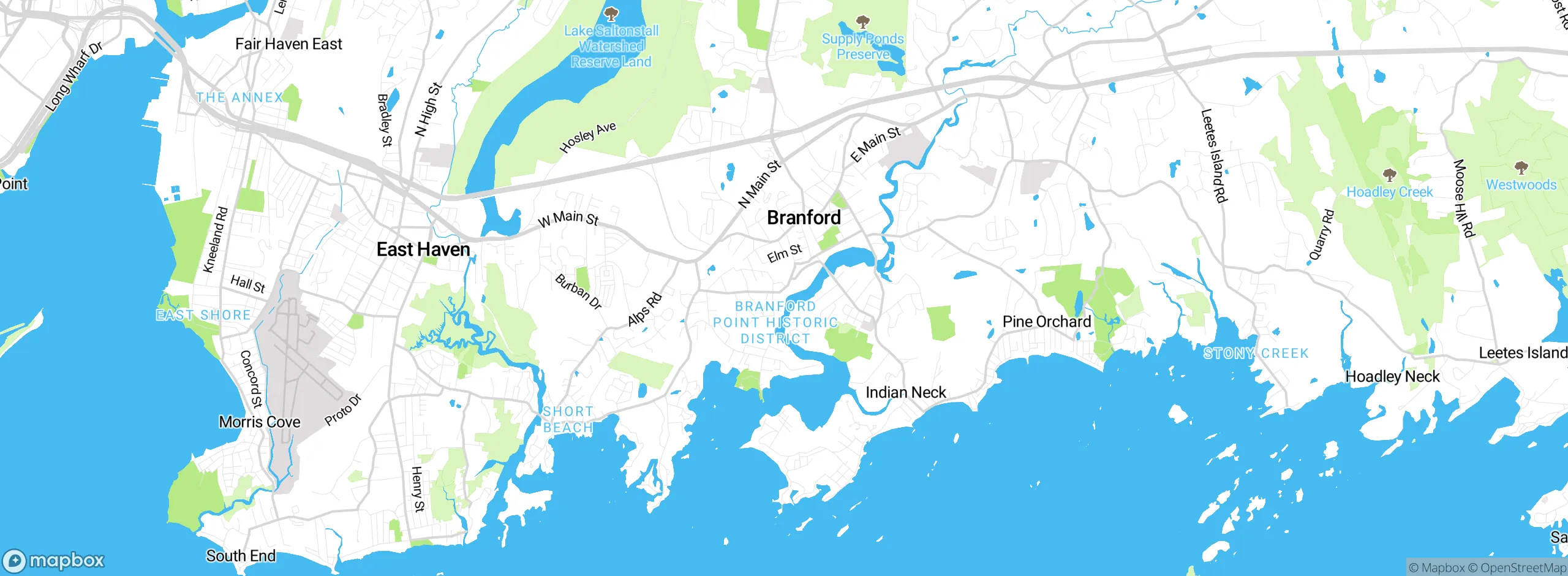 Map showing approximate location