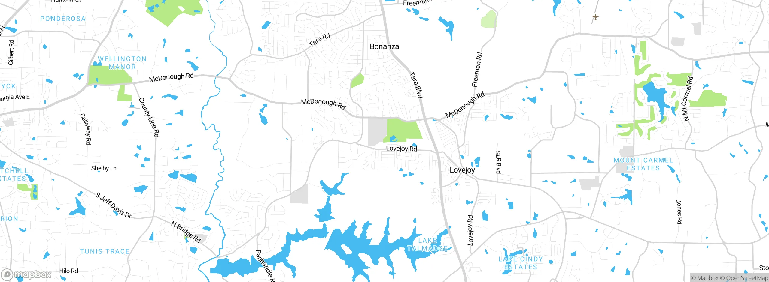 Map showing approximate location