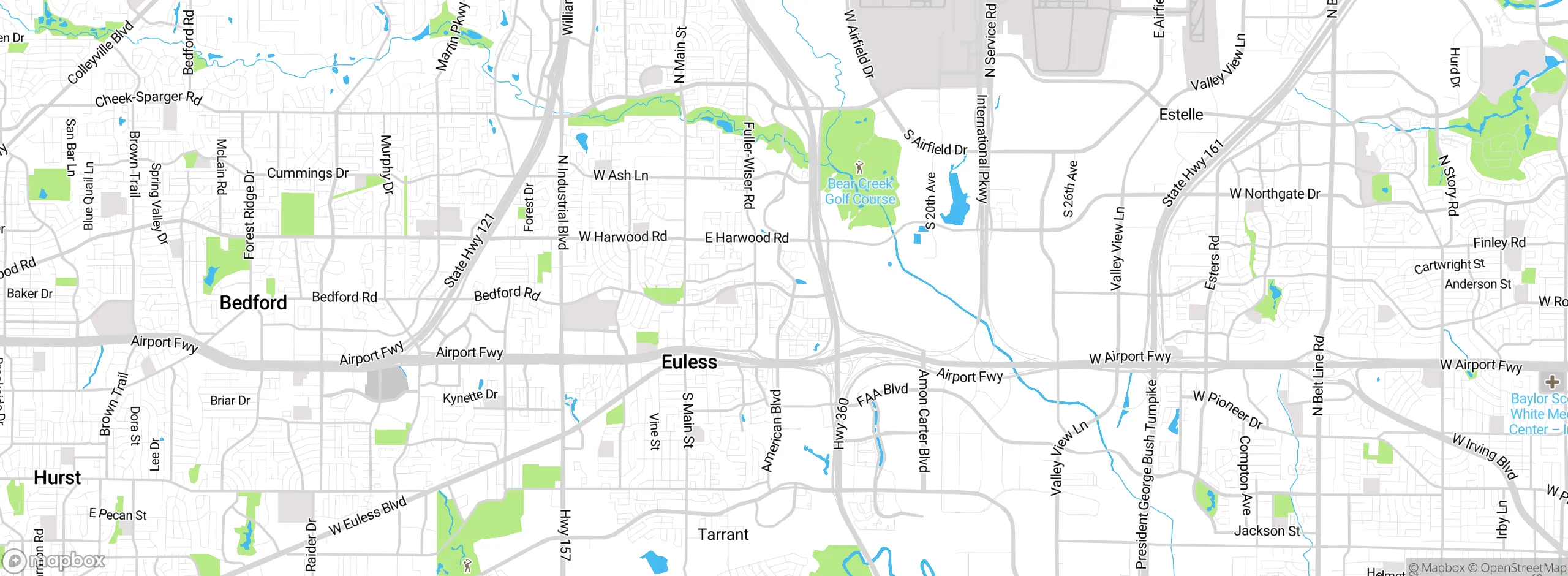 Map showing approximate location
