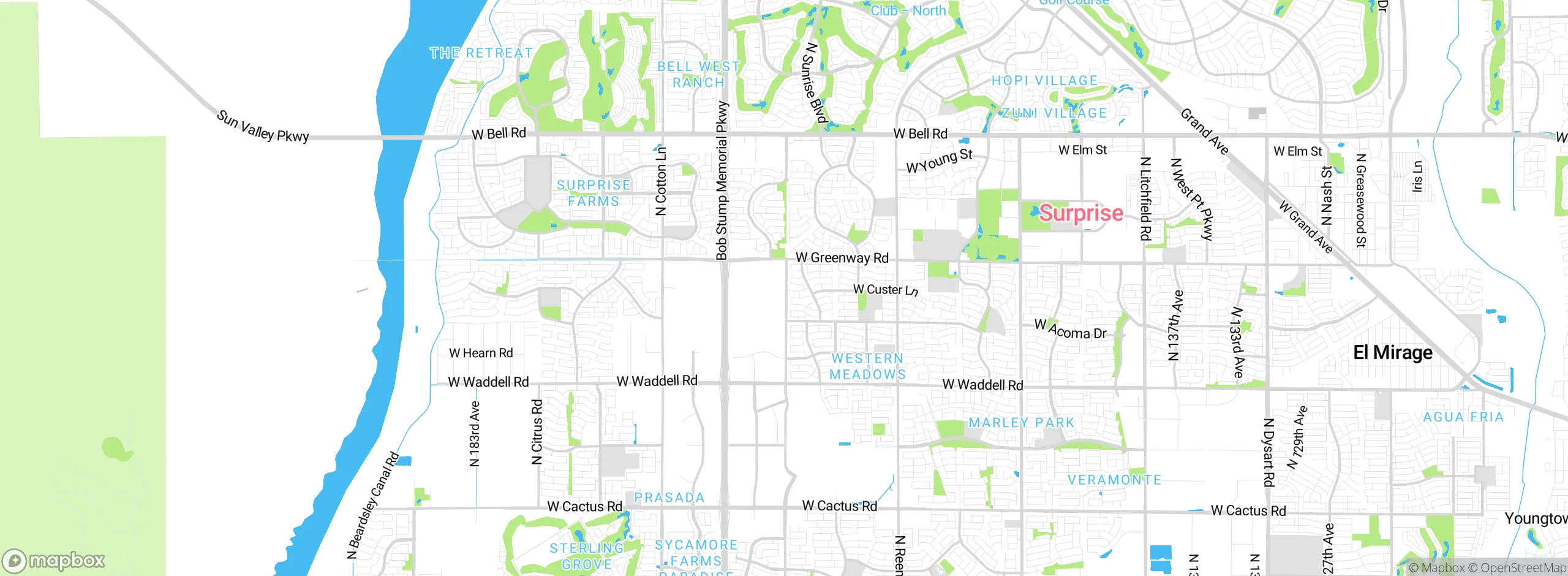 Map showing approximate location