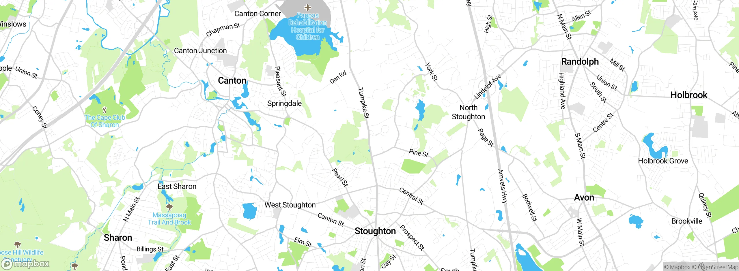 Map showing approximate location