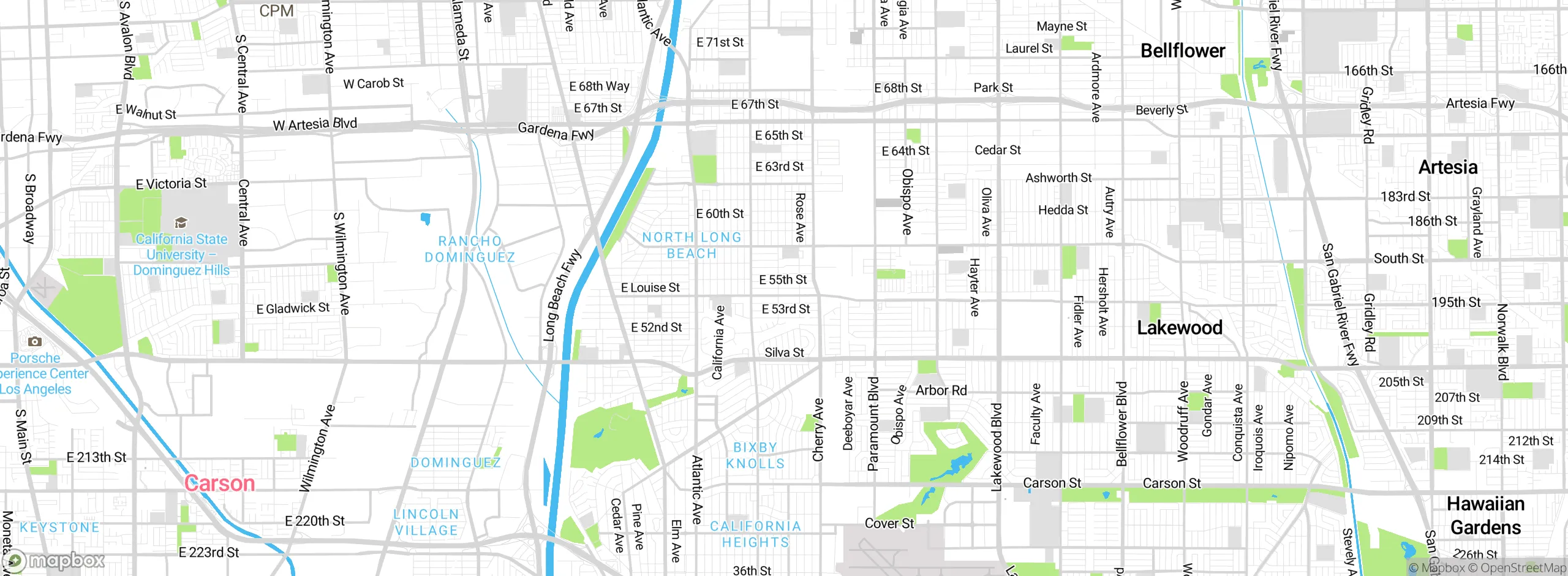 Map showing approximate location