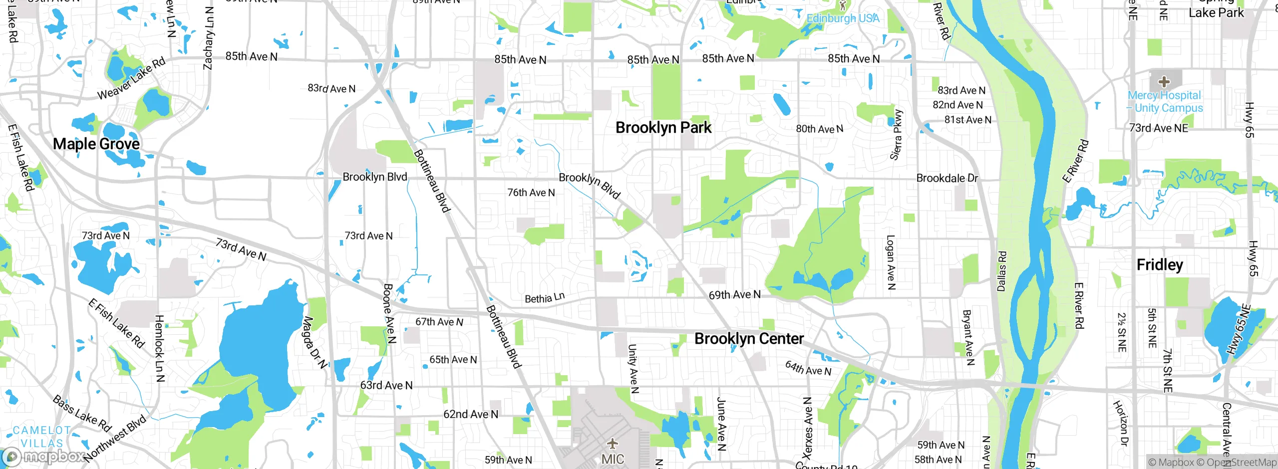 Map showing approximate location