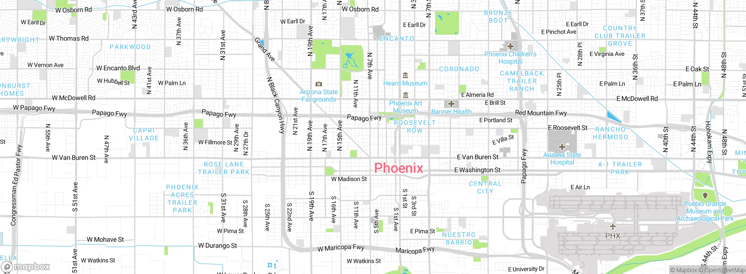 Map showing approximate location