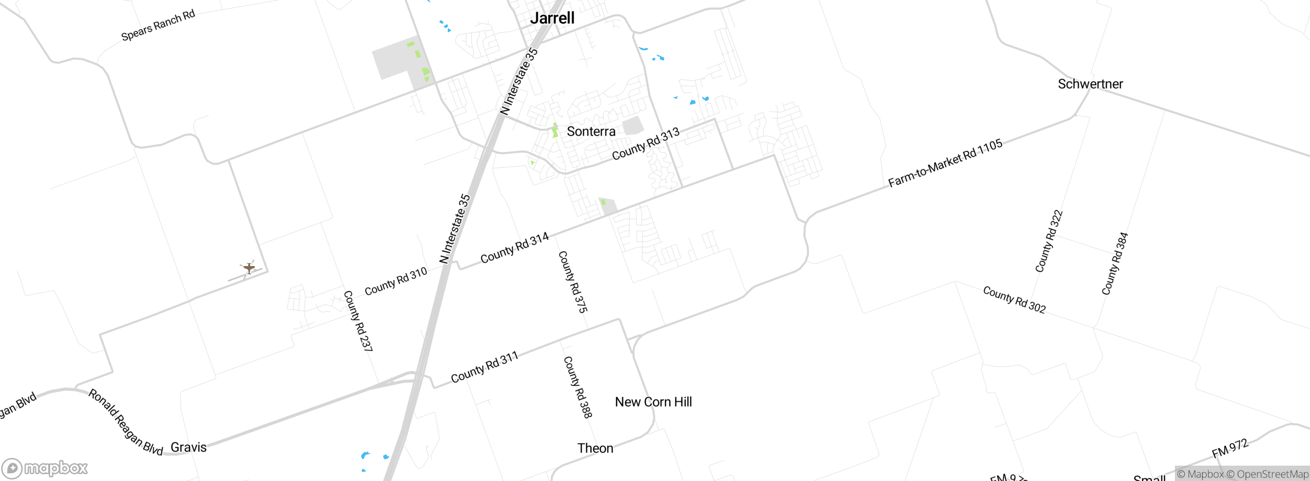 Map showing approximate location