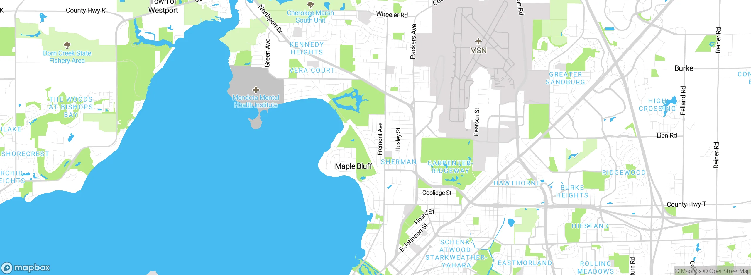 Map showing approximate location