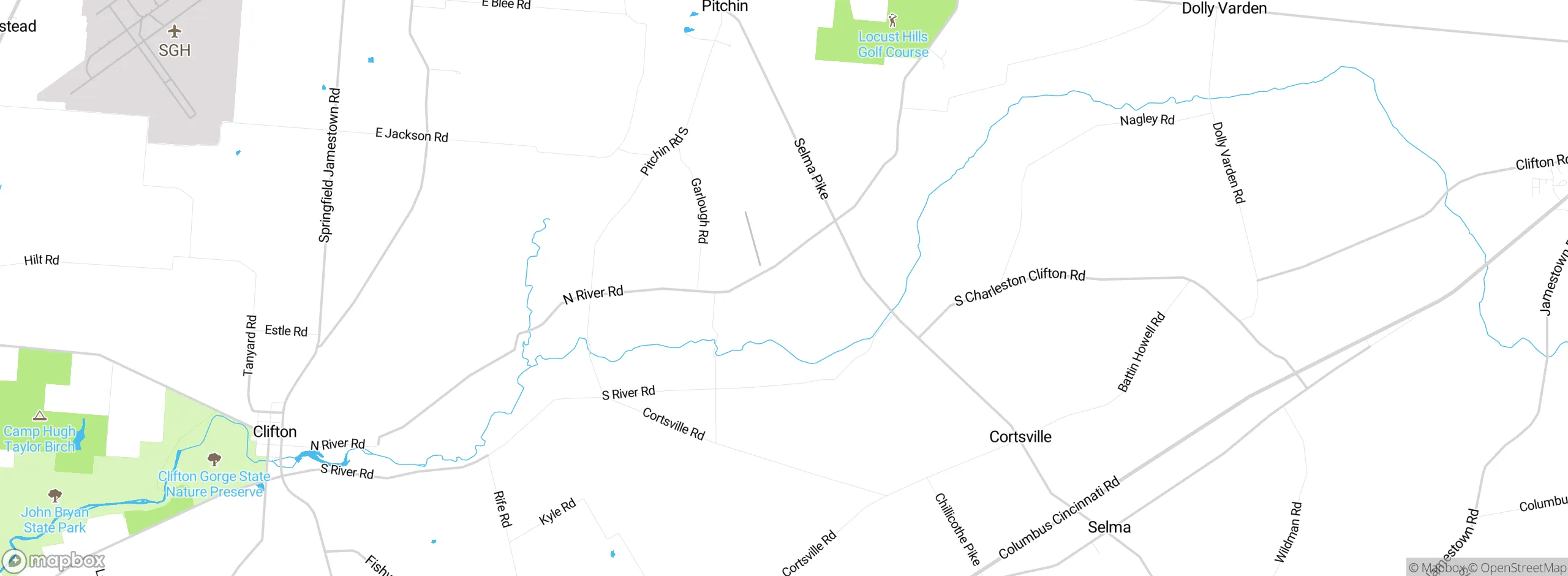 Map showing approximate location
