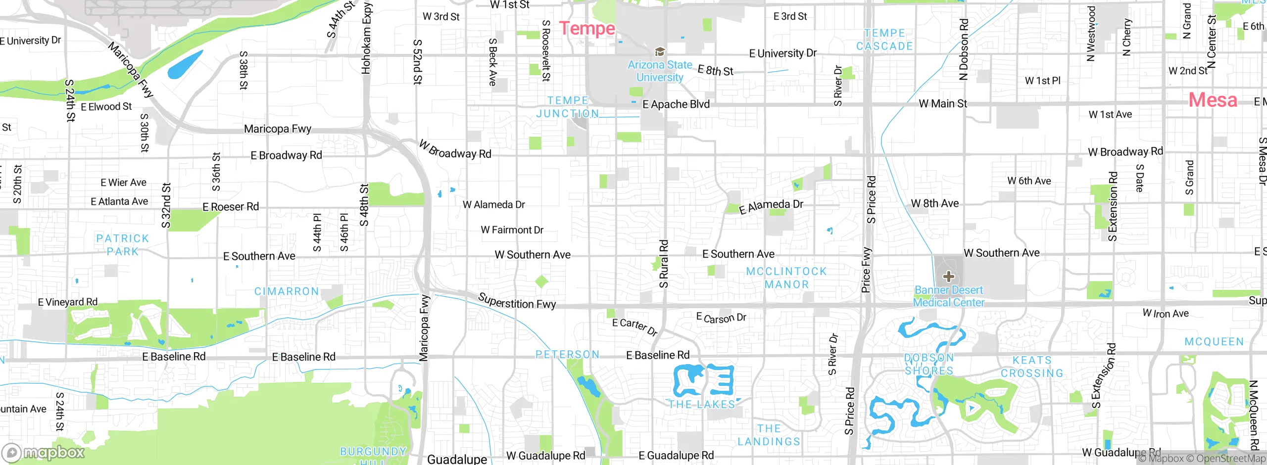 Map showing approximate location