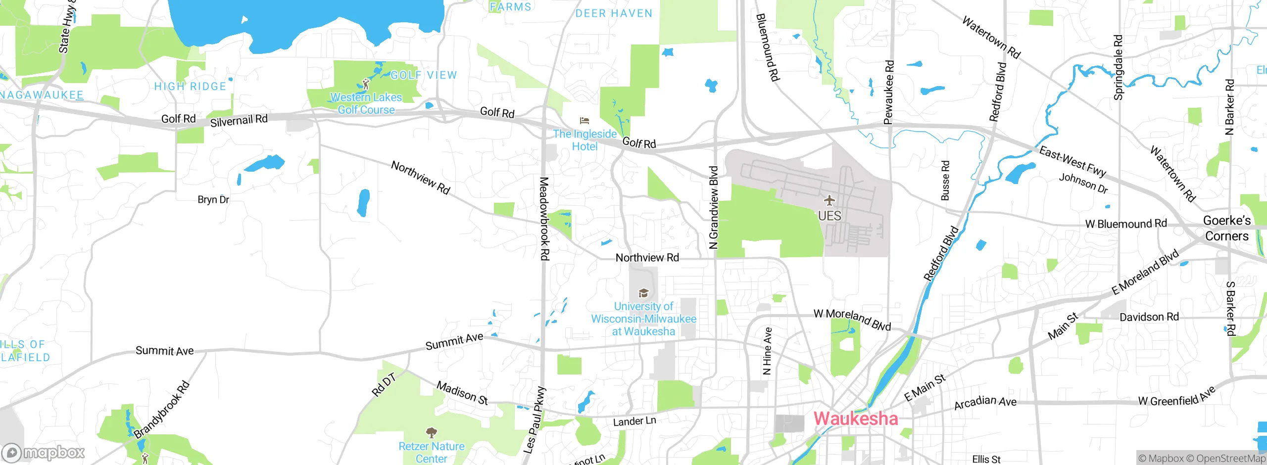 Map showing approximate location