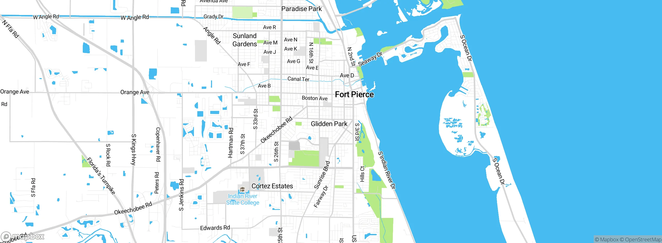 Map showing approximate location