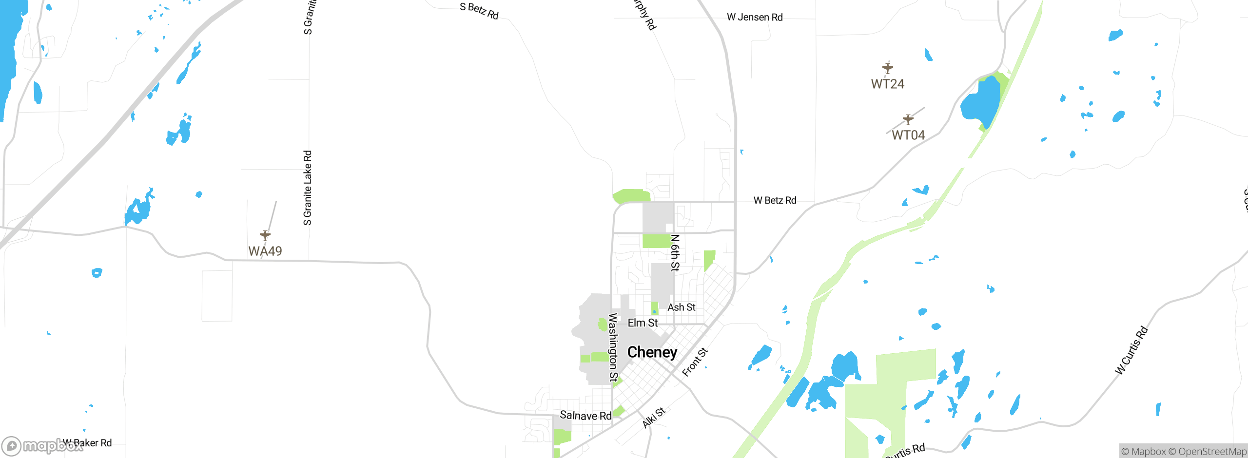 Map showing approximate location