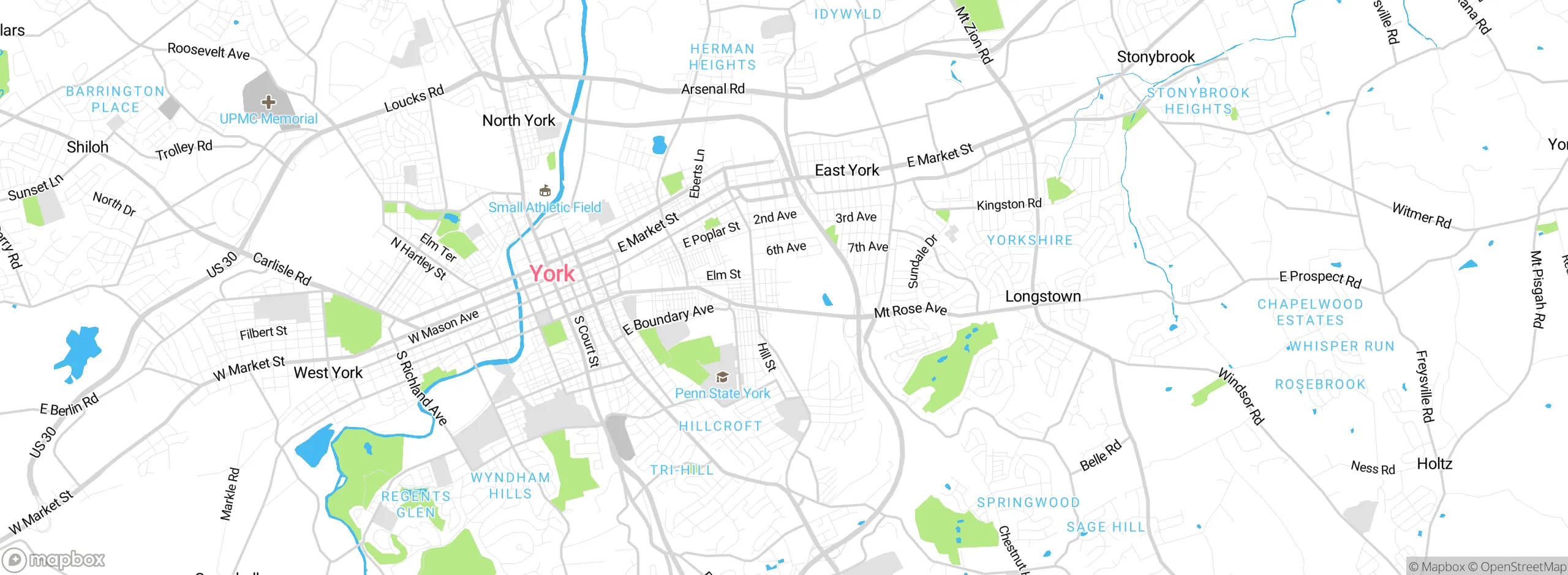Map showing approximate location