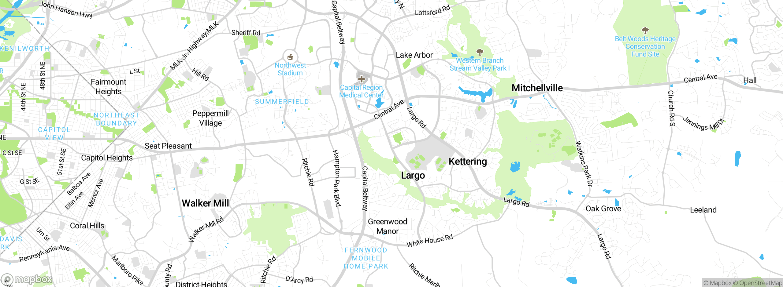 Map showing approximate location