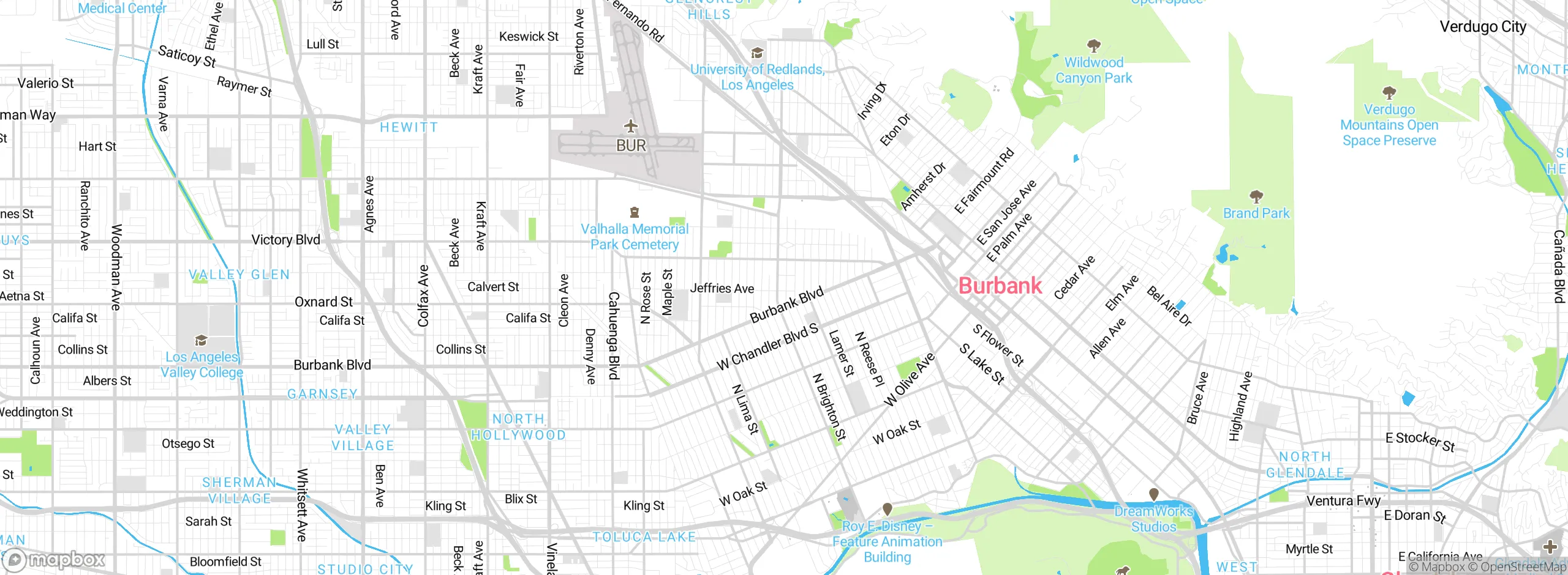 Map showing approximate location