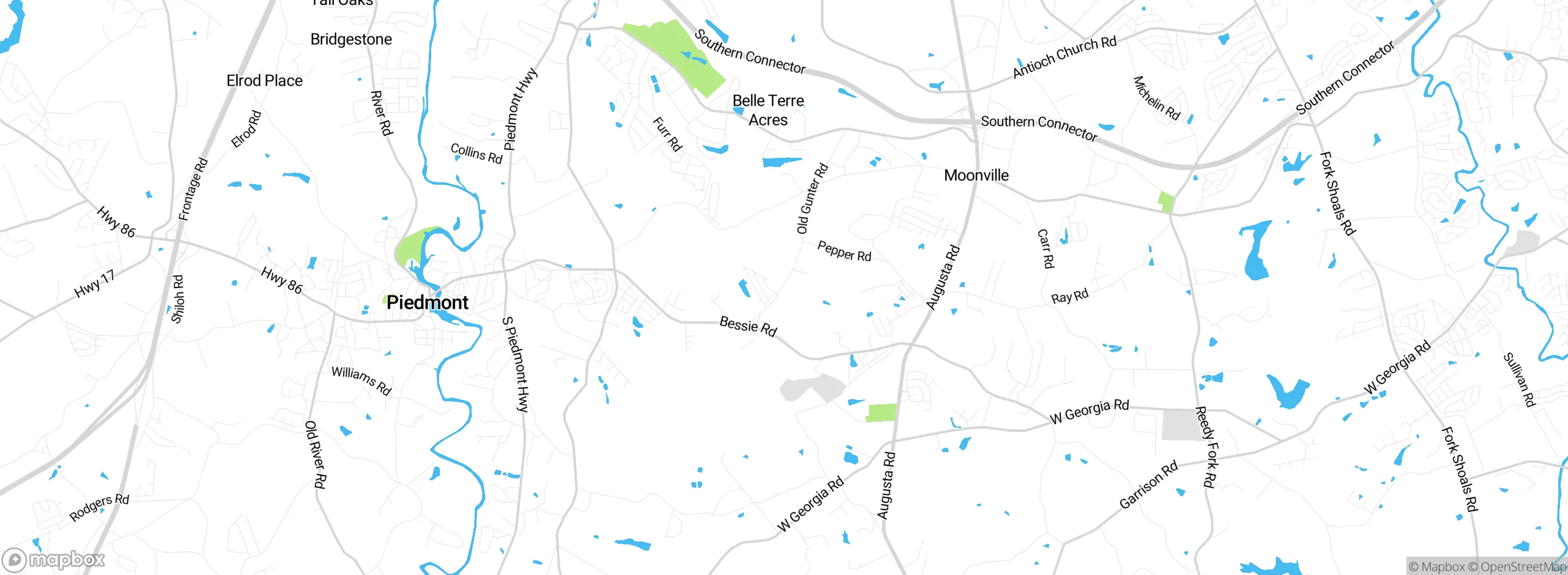 Map showing approximate location