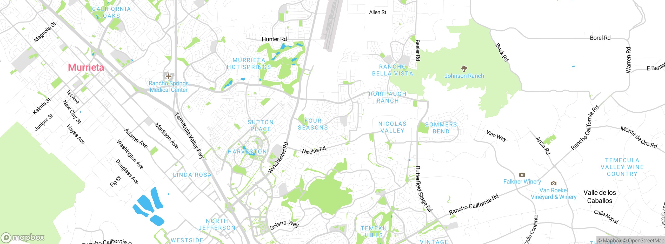 Map showing approximate location