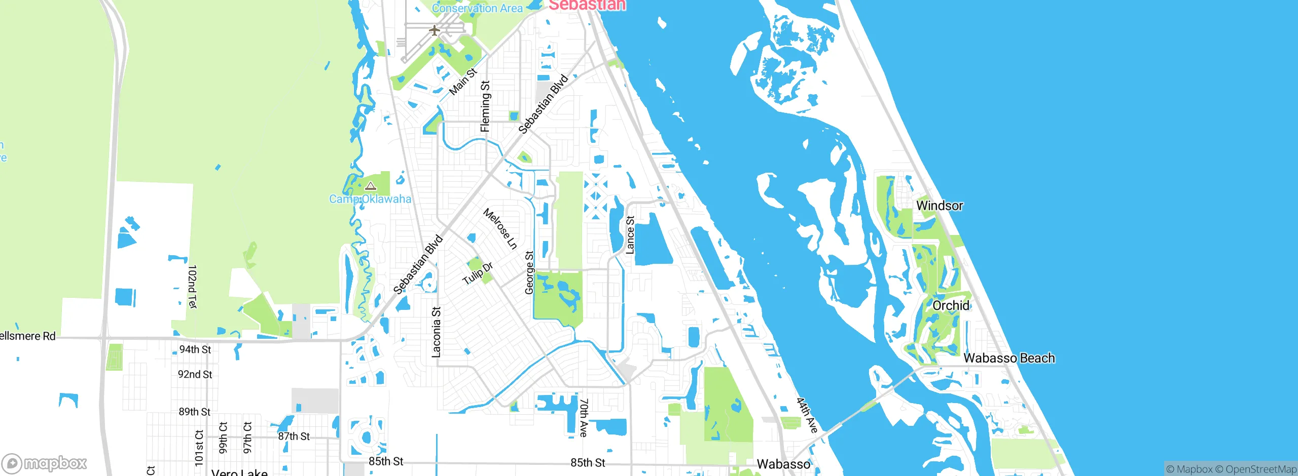 Map showing approximate location