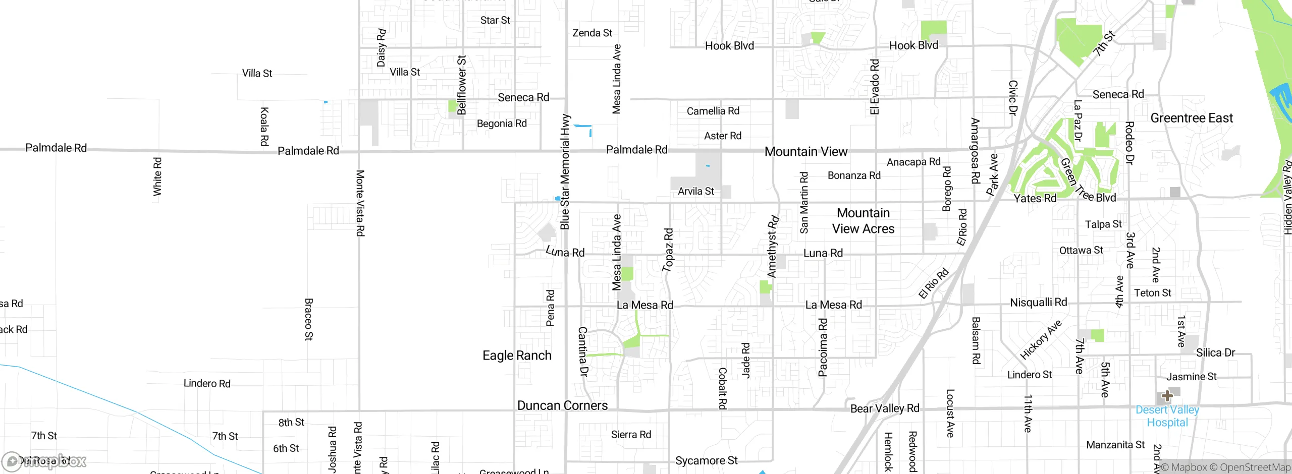 Map showing approximate location