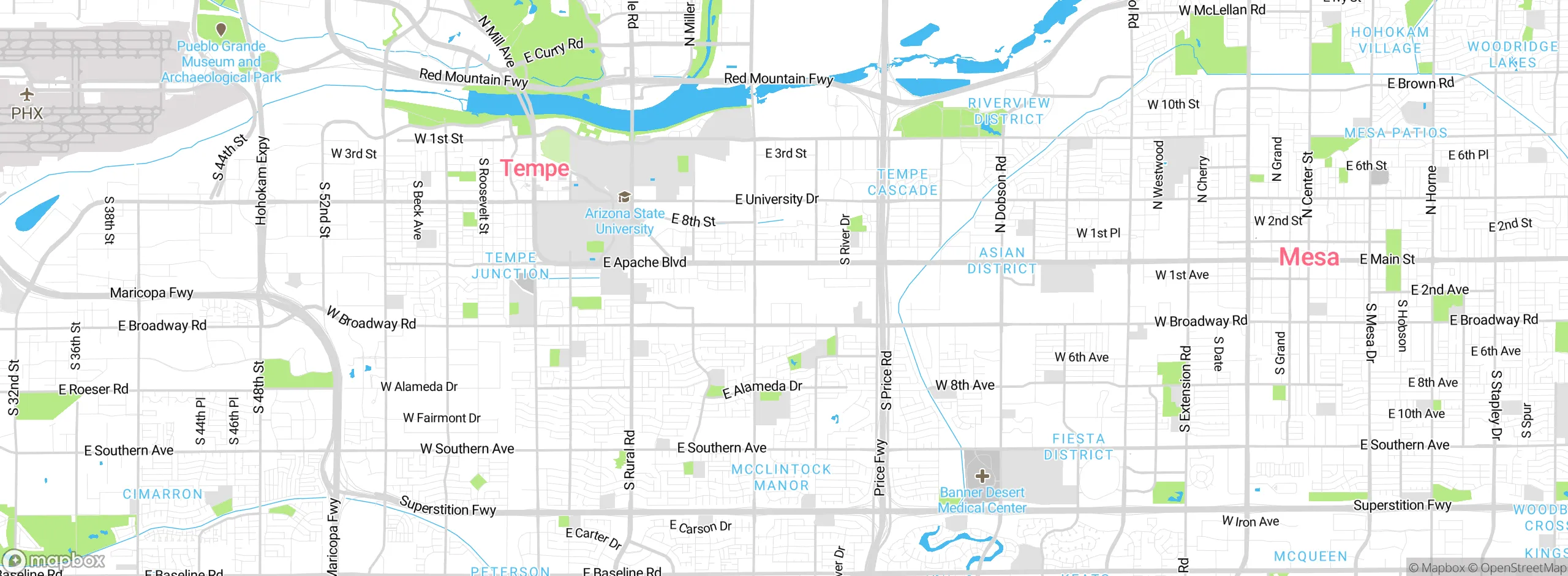 Map showing approximate location