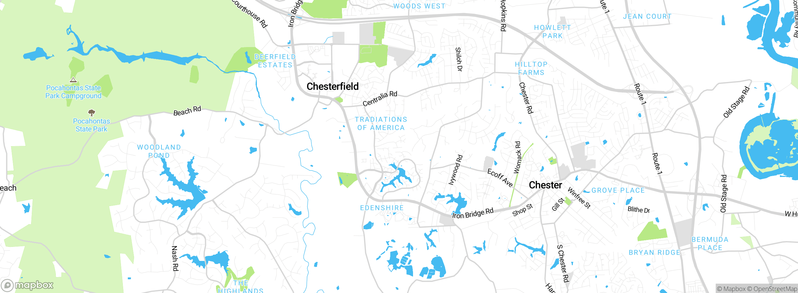 Map showing approximate location