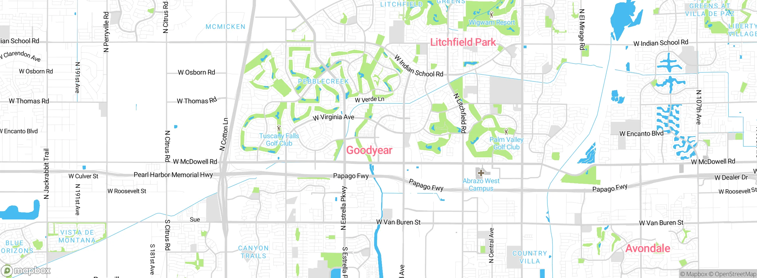 Map showing approximate location