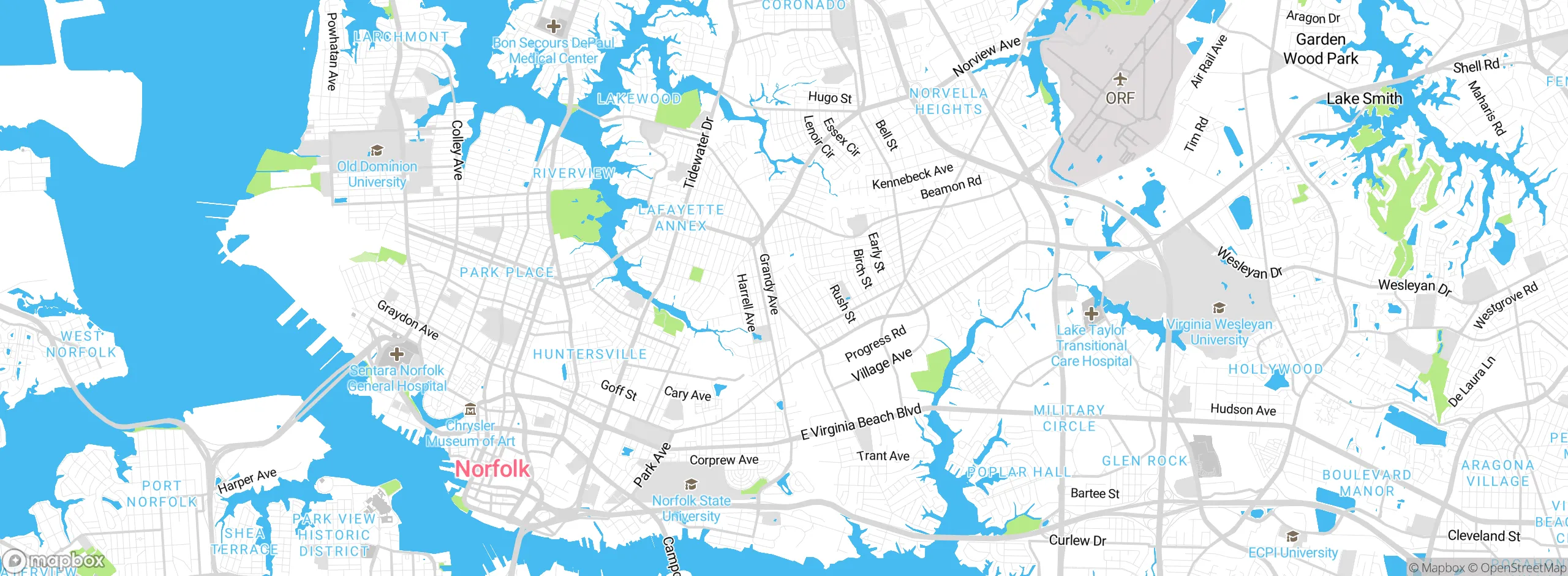 Map showing approximate location