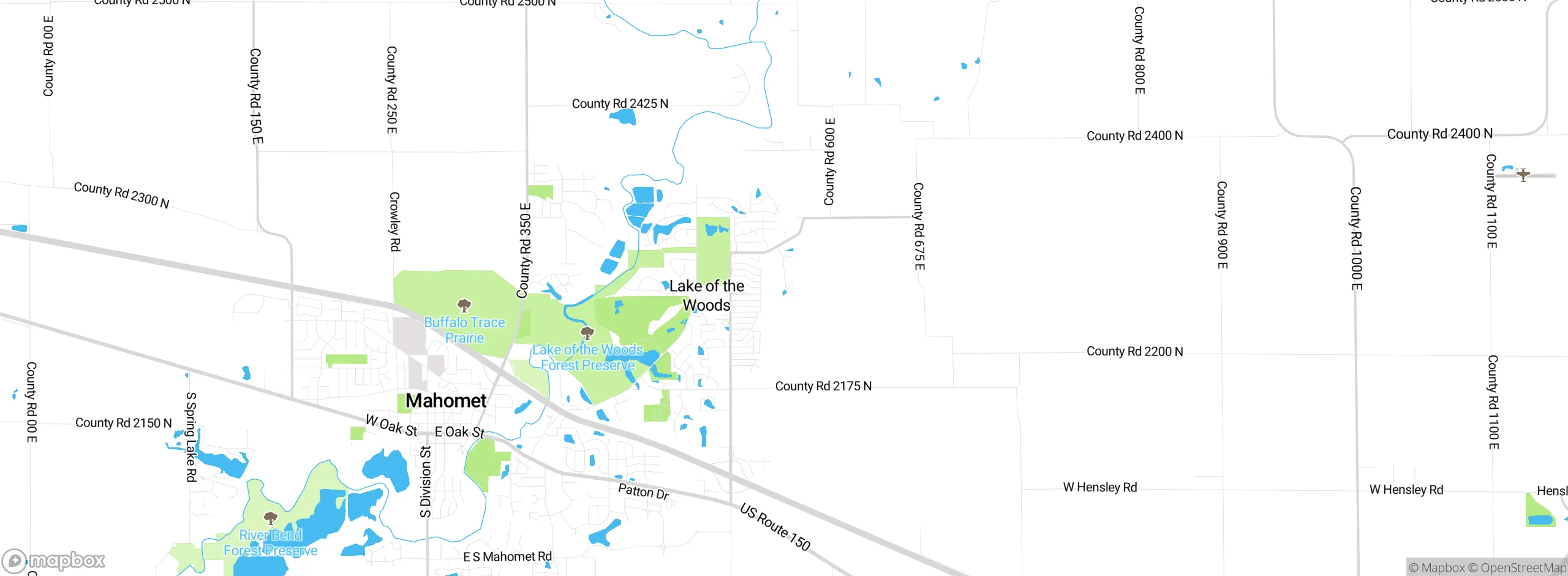 Map showing approximate location