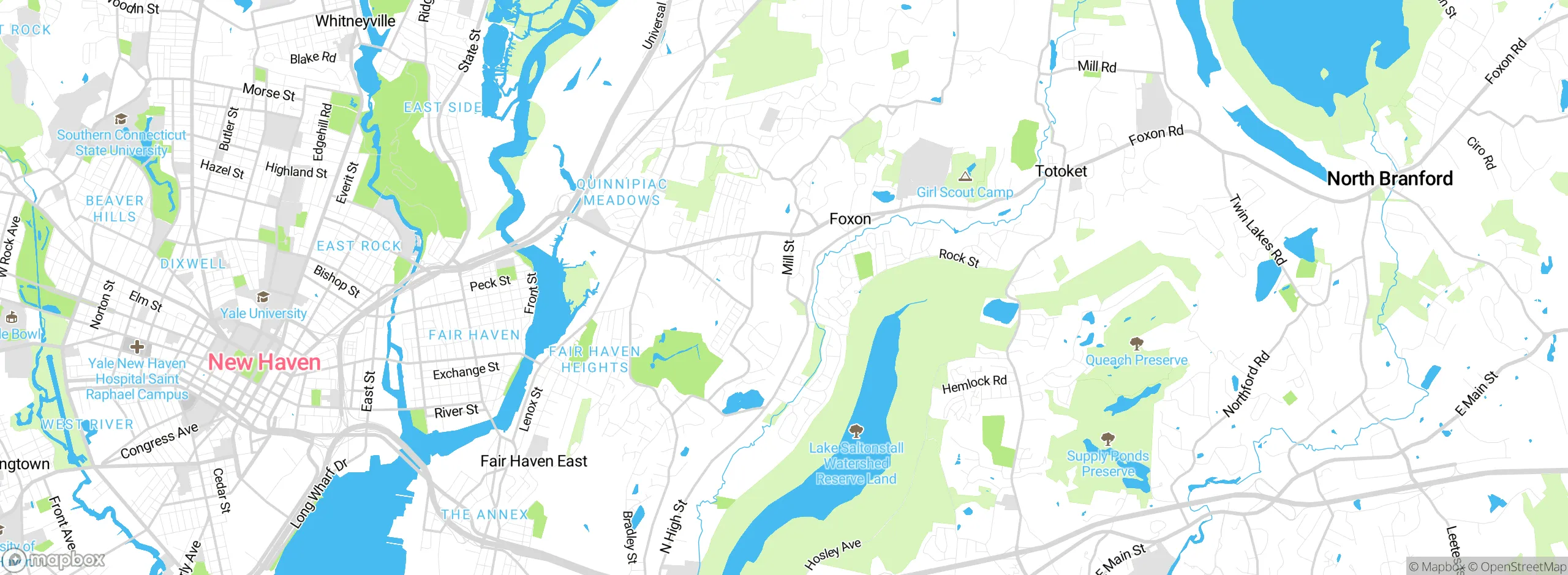 Map showing approximate location