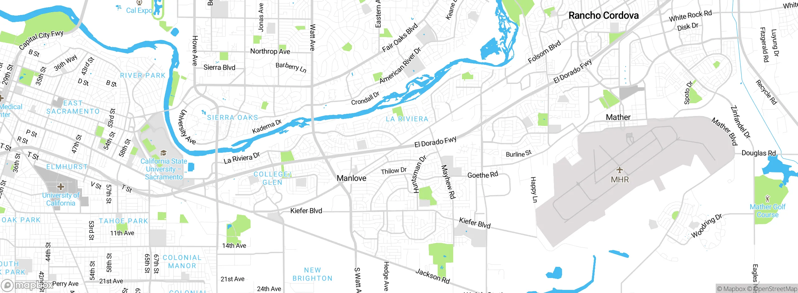 Map showing approximate location