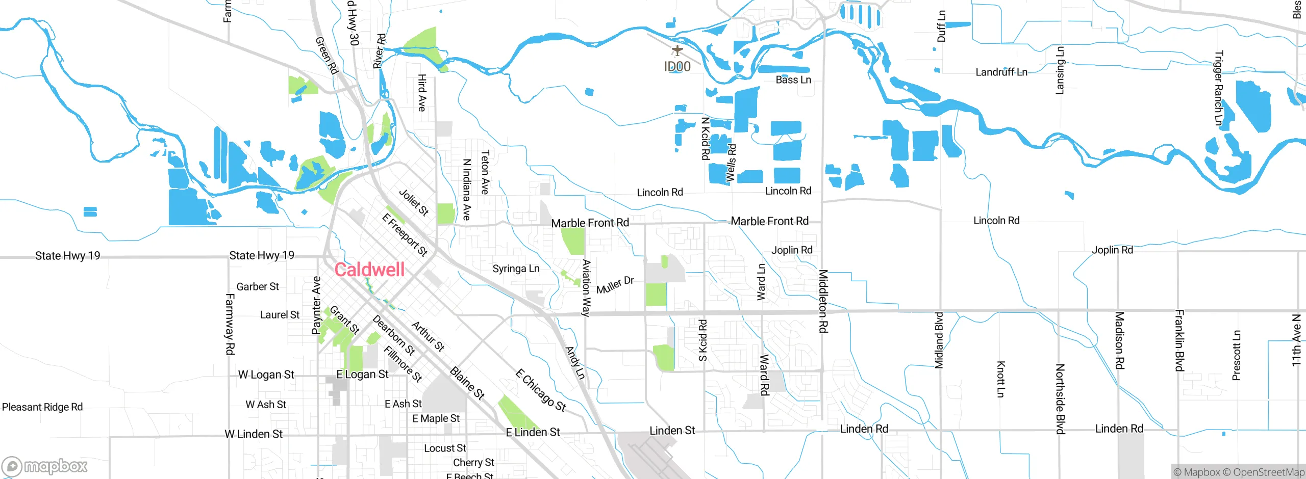 Map showing approximate location