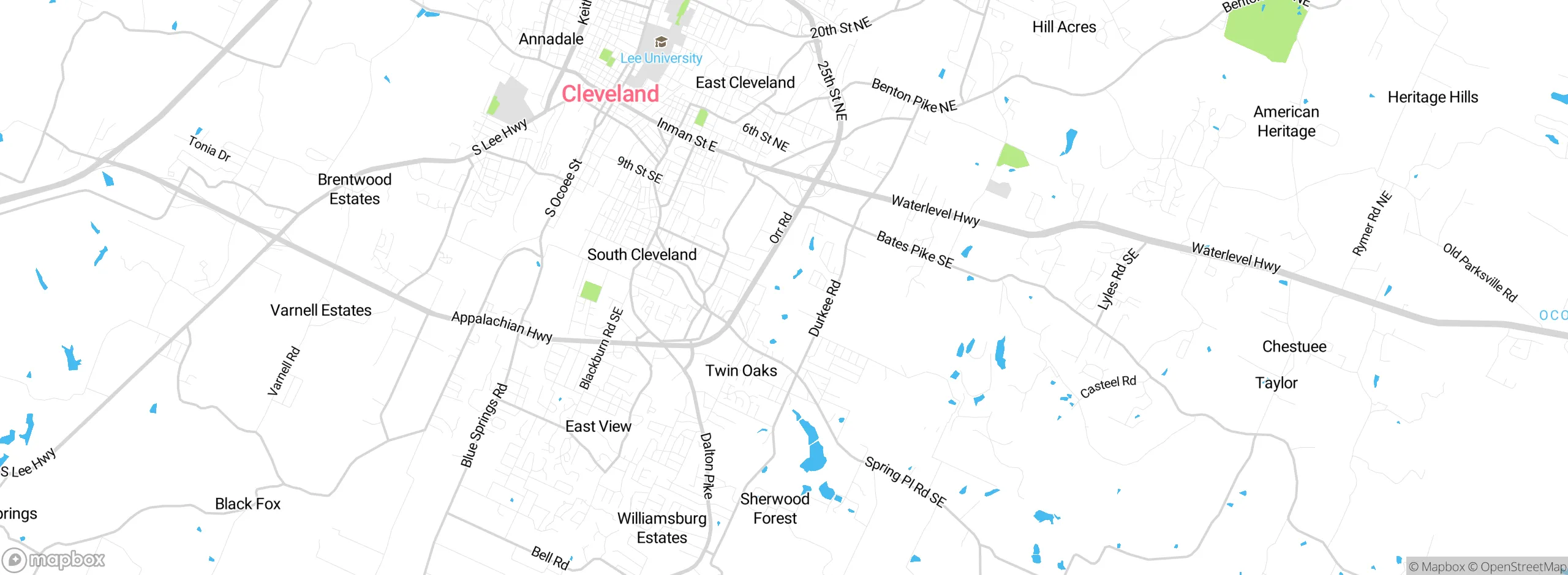 Map showing approximate location