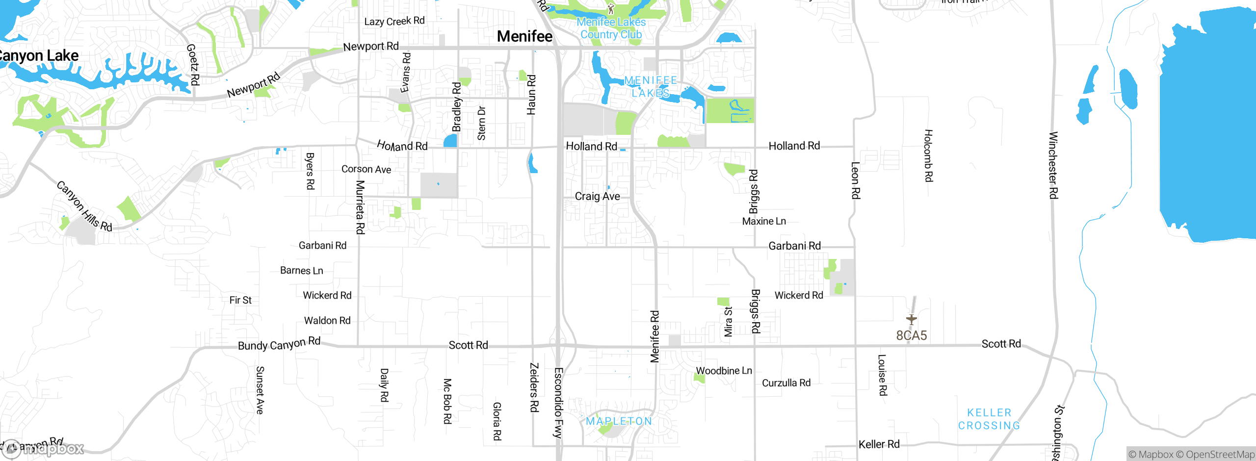 Map showing approximate location