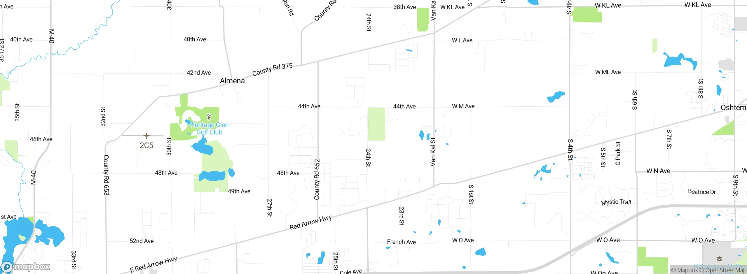 Map showing approximate location