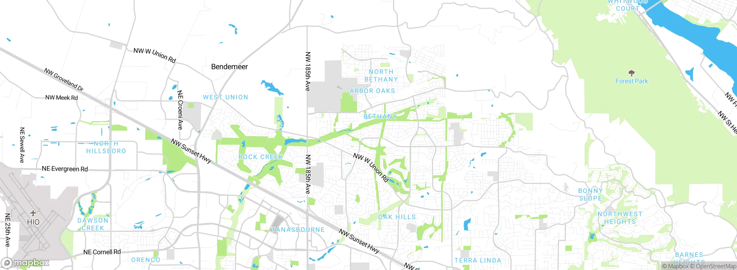 Map showing approximate location