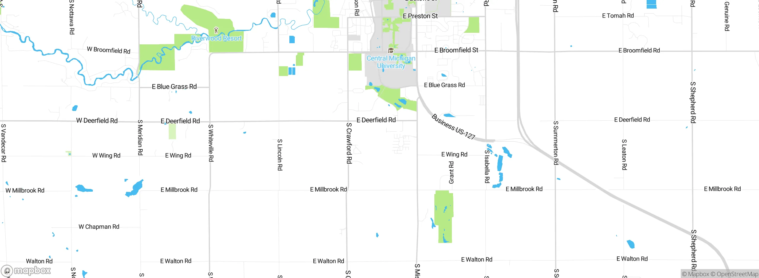Map showing approximate location
