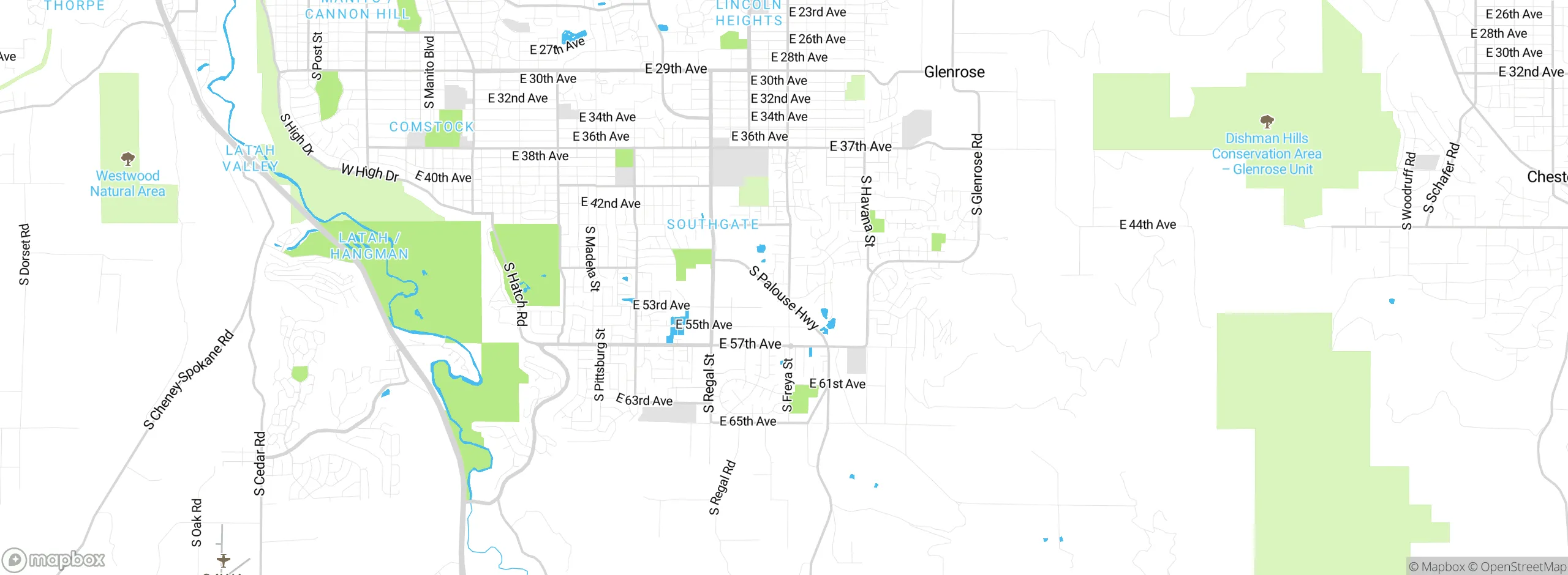 Map showing approximate location