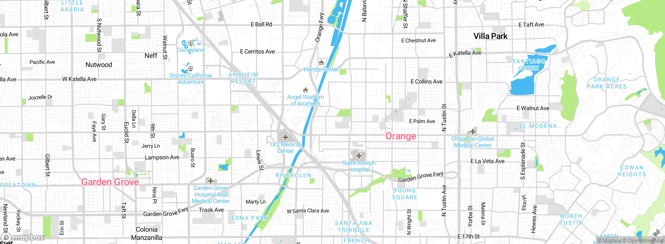 Map showing approximate location